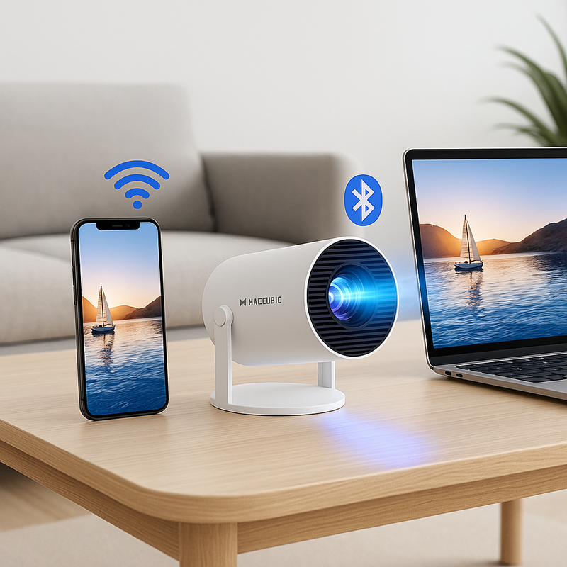 Projecteur MagCubic™ HY300 Pro 4K Android | WiFi 6 & Bluetooth 5.0 | Cinéma Portable HD 1080P