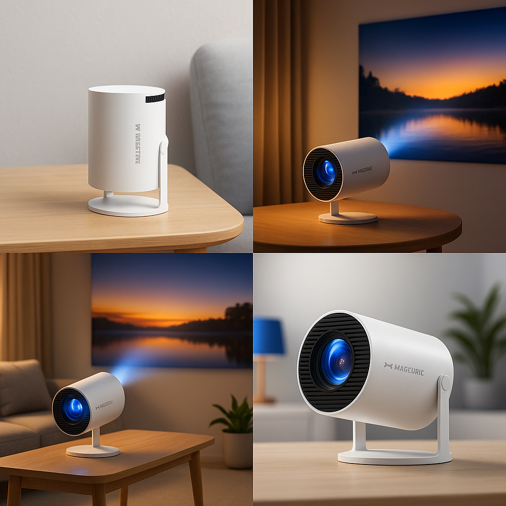 Projecteur MagCubic™ HY300 Pro 4K Android | WiFi 6 & Bluetooth 5.0 | Cinéma Portable HD 1080P