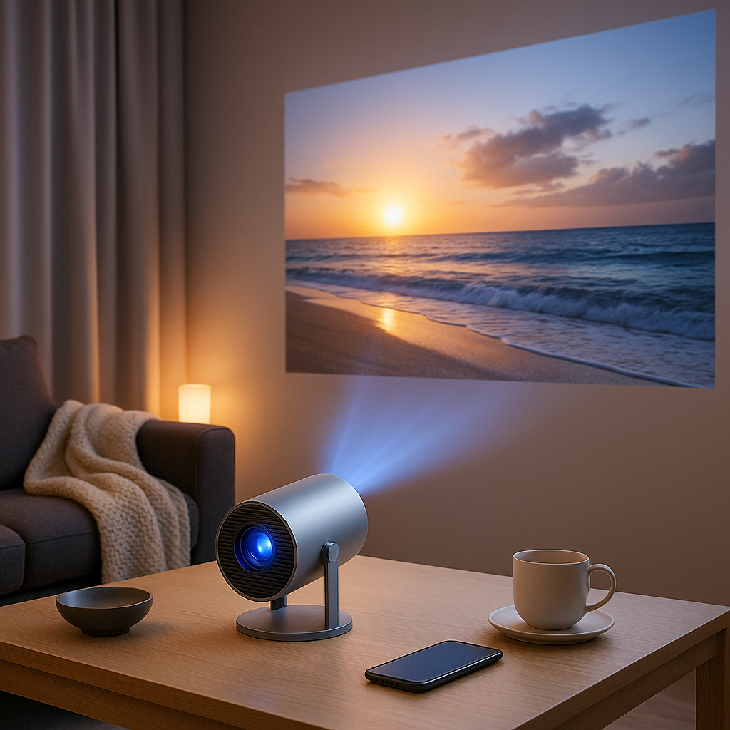 Projecteur MagCubic™ HY300 Pro 4K Android | WiFi 6 & Bluetooth 5.0 | Cinéma Portable HD 1080P