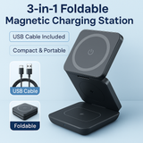 Station de charge 3-en-1 pliable – Charge rapide MagSafe™ - iPhone, Apple Watch et AirPods