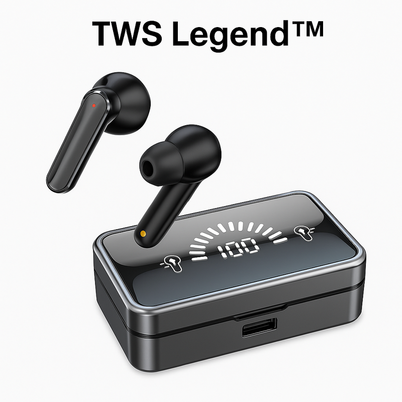 Écouteurs e-sport sans Fil 5.1 – Hi-Fi IPX7, Boîtier Miroir