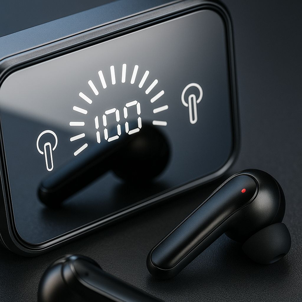 Écouteurs e-sport sans Fil 5.1 – Hi-Fi IPX7, Boîtier Miroir